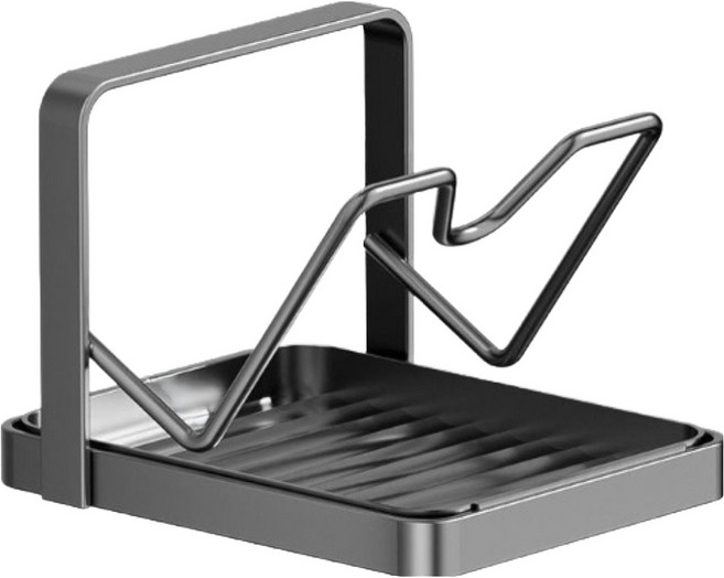 휘경일 주방 냄비뚜껑 도마 거치대, 건 그레이, 1개