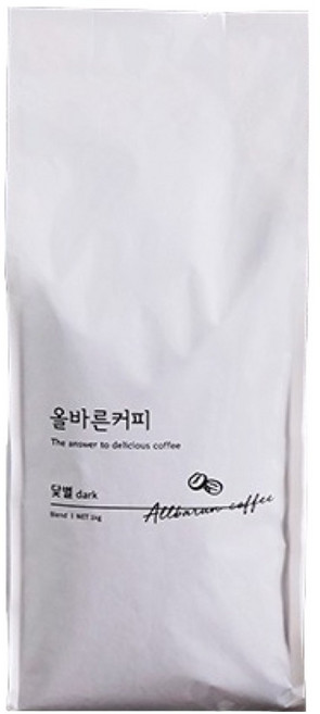 올바른커피 닻별 로스팅 블랜딩 커피 원두, 1kg, 1개, 홀빈(분쇄안함)