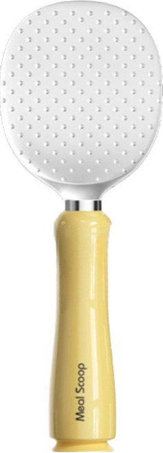 아워웍스 스탠딩 밥 안붙는 밥주걱, 1개, 옐로우