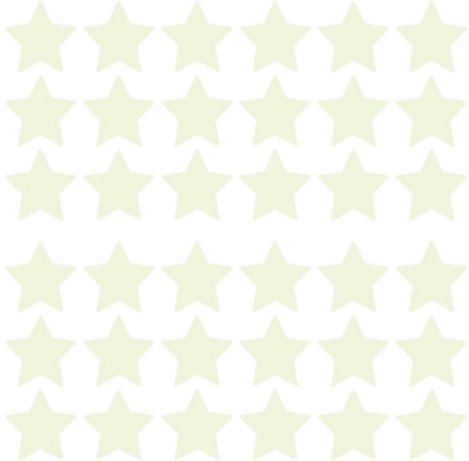 쥬템 천장 야광별 스티커 별 YG-225 2p, 별