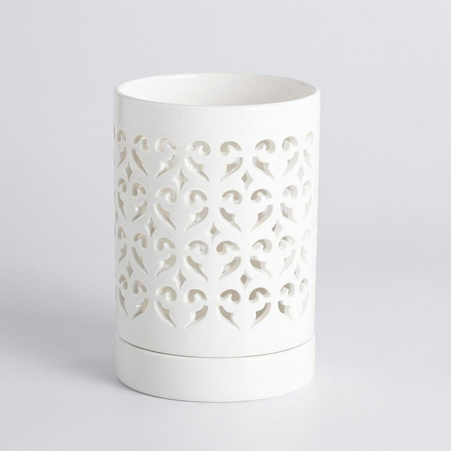 쿠쏘 모던 도자기 물빠짐 수저통, A 화이트, 1개