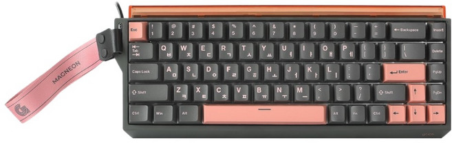 지클릭커 Magneon 8K 래피드트리거 마그네틱 게이밍 기계식 유선 키보드 핑크소닉 자석축, 머큐리핑크, GRT68, 제조사축