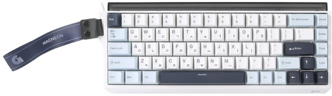 지클릭커 Magneon 8K 래피드트리거 마그네틱 게이밍 기계식 유선 키보드 핑크소닉 자석축, 화이트마린, GRT68, 제조사축