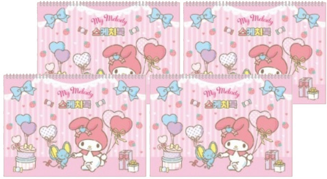 산리오 V3 스케치북 마이멜로디, 8절, 4개, 16매