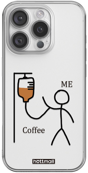 핫티몰 나의 충전소 커플 투명 휴대폰 케이스