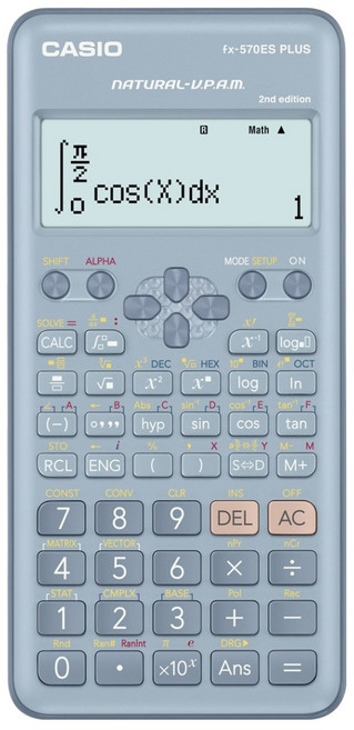 CASIO 卡西歐 工程用計算機, 1個, FX-570ES PLUS 2 藍色