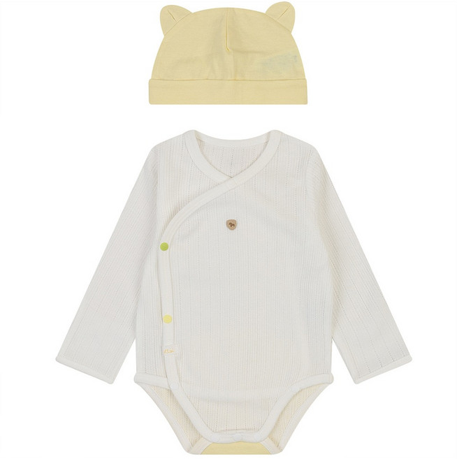 에뜨와 신생아용 선물용 에반 배내수트 + 모자 + 선물포장 세트 + 쇼핑백