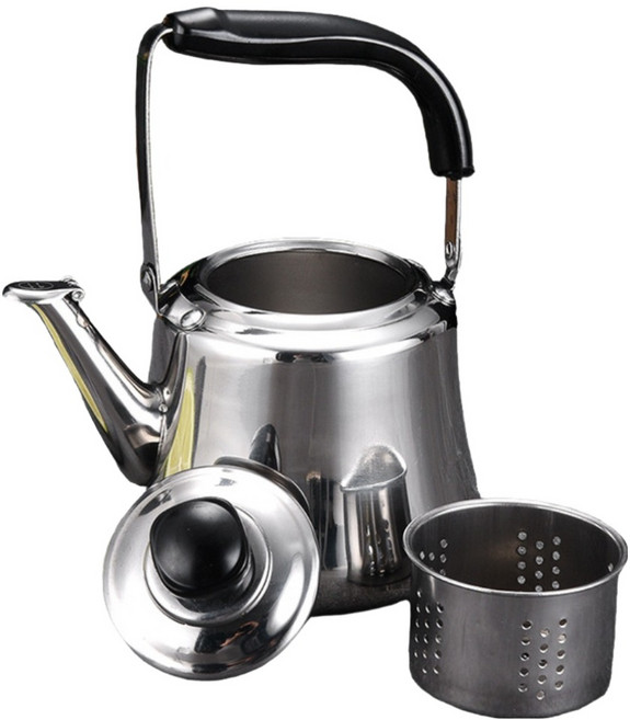 아워웍스 스텐 휘슬 직화 인덕션 물끓이는 주전자, 실버, 1개, 2L