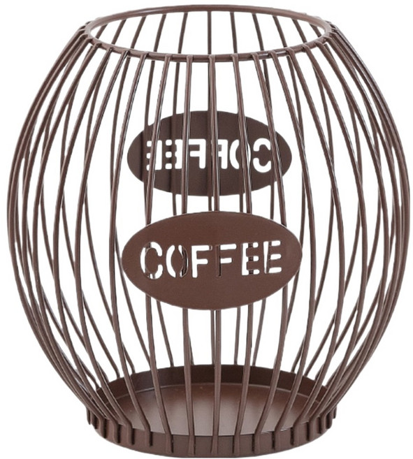 예스원 럭셔리 라운드 캡슐 디스플레이 S 14 x 15 cm, 브라운, 1개