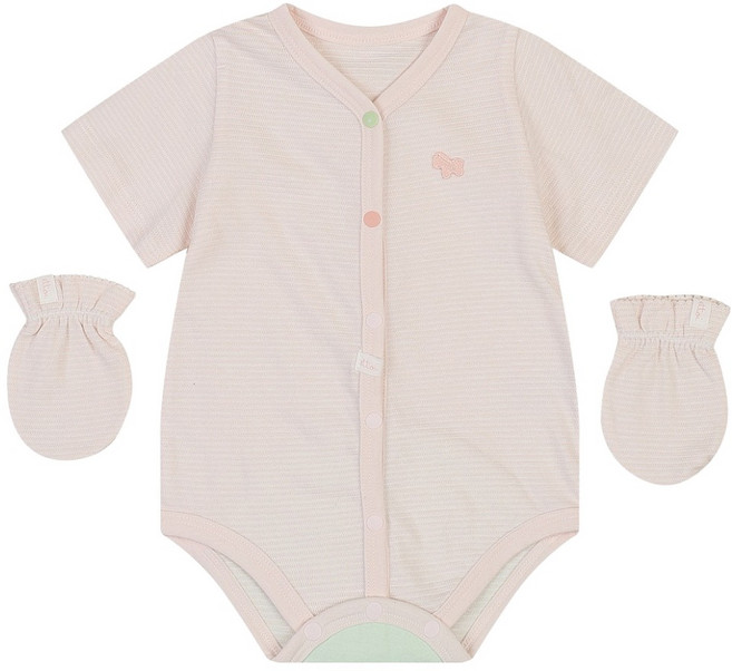 에뜨와 신생아용 선물용 티티 배내수트 + 손싸개 + 선물포장 세트 + 쇼핑백