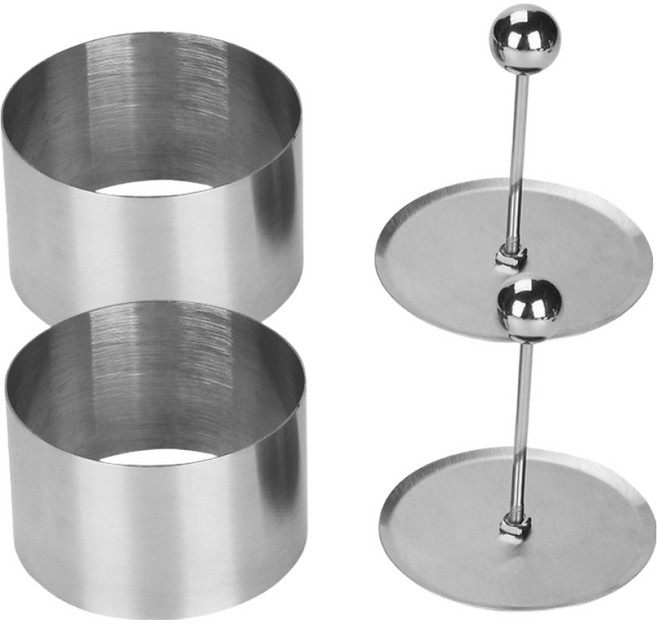 아워웍스 스테인리스 원형 무스링, 2개