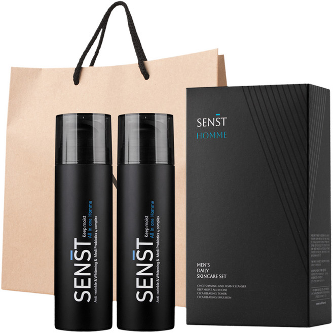 SENST 男士每日多合一 2入 + 收納盒組 + 提袋, 1套, 150ml