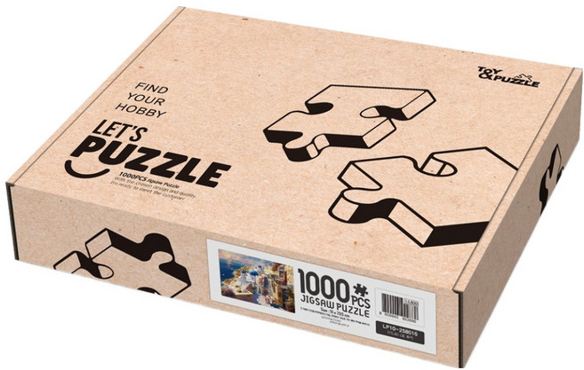 Toynpuzzle 聖托里尼拼圖 LP10-258016, 混合色, 1個, 1000件