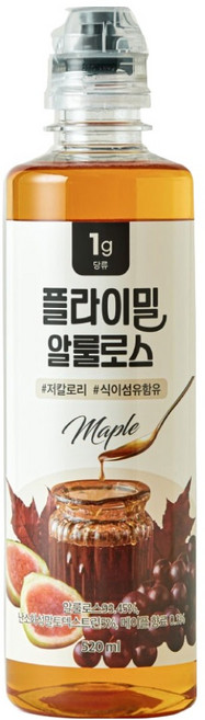 플라이밀 저칼로리 알룰로스 메이플, 520ml, 1개