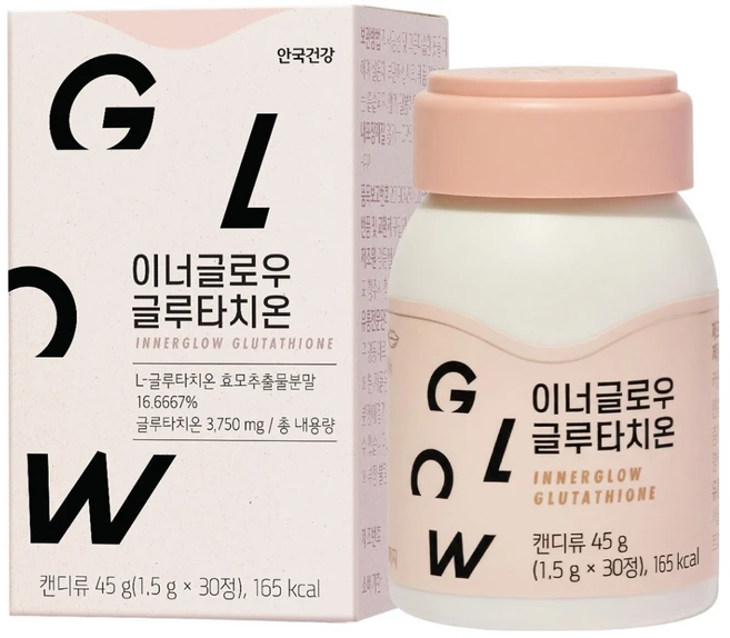 안국건강 이너글로우 글루타치온 비타민C 45g, 1개, 30정 - 쿠팡