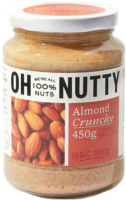 오넛티 아몬드 크런치 100%, 450g, 1개