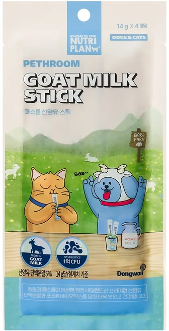 페스룸 산양유 스틱 4p, 56g, 1개 - 쿠팡