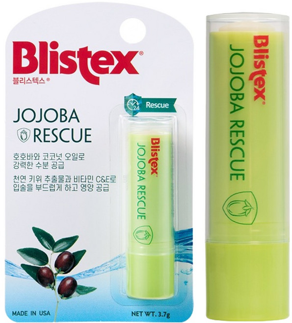 블리스텍스 호호바 레스큐 립밤, 과일향, 3.7g, 1개