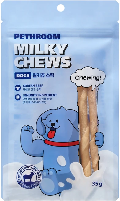 페스룸 강아지 밀키츄, 35g, 1개, 혼합맛(우피/산양유) - 쿠팡
