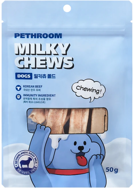 페스룸 강아지 밀키츄, 50g, 1개, 혼합맛(우피/산양유) - 쿠팡