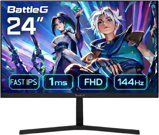 배틀지 FHD 제이씨현 BattleG 퓨리 144 무결점 모니터, BG2451GF, 60.4cm