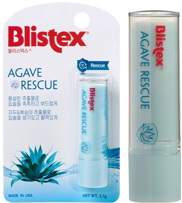 블리스텍스 아가베 레스큐 립밤, 1개, 3.7g, 캔디향 - 쿠팡