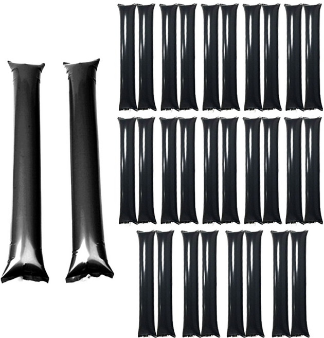 스투피드 응원용 팡팡 막대풍선, 블랙, 30개