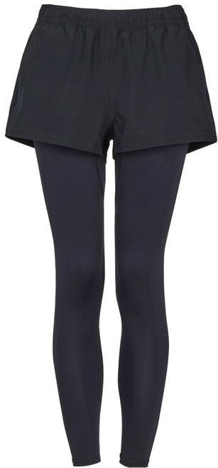 록시 여성용 9부 레깅스 일체형 보드숏 RE21RT297BLK