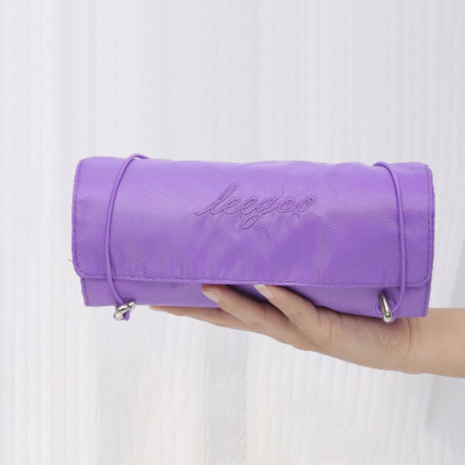 더자카 분리형 목욕 가방 세면 파우치, 퍼플