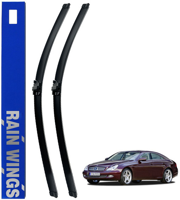 RAIN WINGS 賓士專用前雨刷組, 賓士 CLS-Class W219(2004年~2011年上半年)