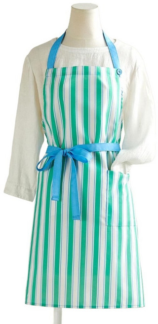 모던하우스 생활방수 앞치마, 1개, 그린스트라이프