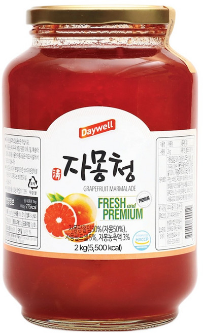 데이웰 자몽청, 1개입, 1개, 2kg