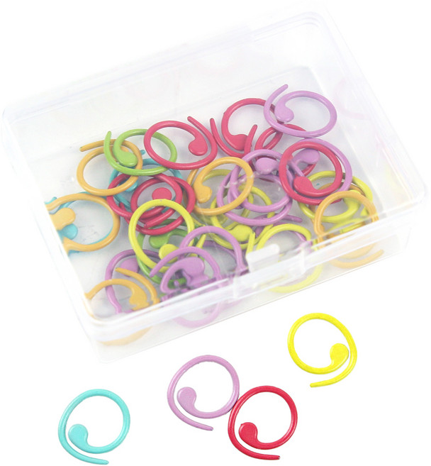 소잉바이핸드 걸이형 단수링 30p + 케이스 세트, 랜덤발송(단수링), 투명(케이스), 1세트