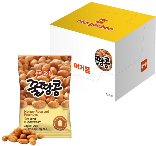 머거본 꿀땅콩 12p, 480g, 1개