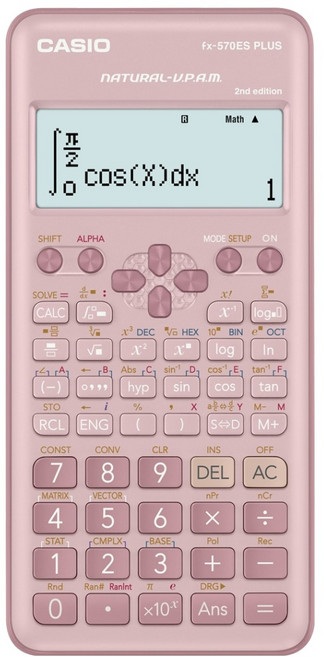 CASIO 卡西歐 工程用計算機 粉紅色, FX-570ES PLUS-2-PK, 1個