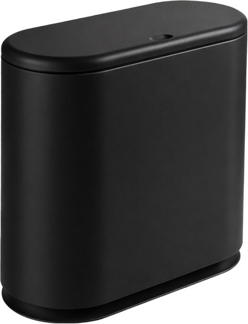 제로리빙 슬림한 방수 원터치 쓰레기통 10L, 블랙