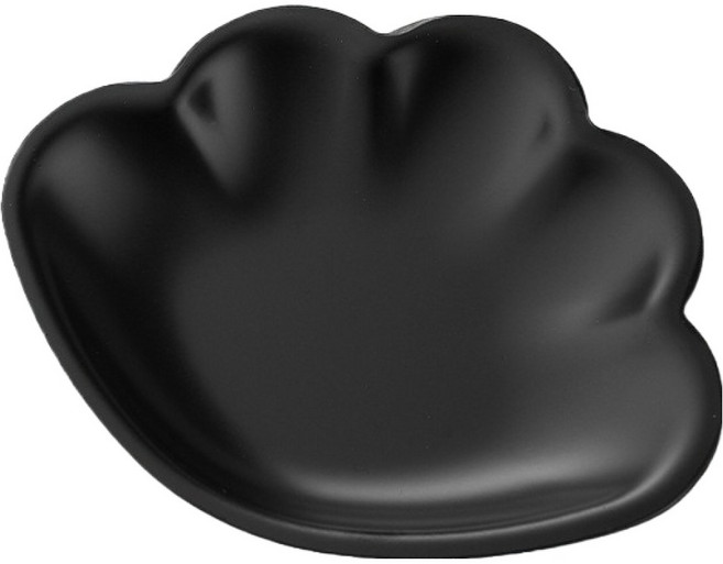 하미룸 메탈 스텐 조개모양 수납 트레이, 블랙