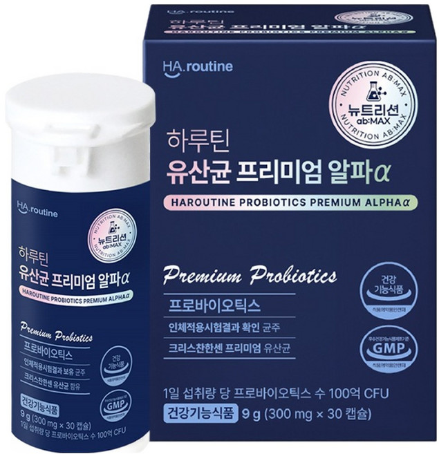 하루틴 프리미엄 알파 유산균 9g, 1개, 30정