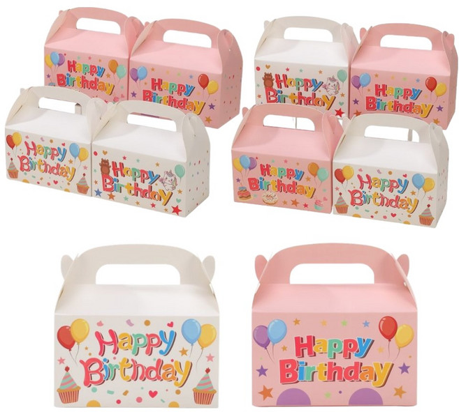 에이비엠코리아 해피벌스데이 핸들 선물박스, 랜덤발송, 10개