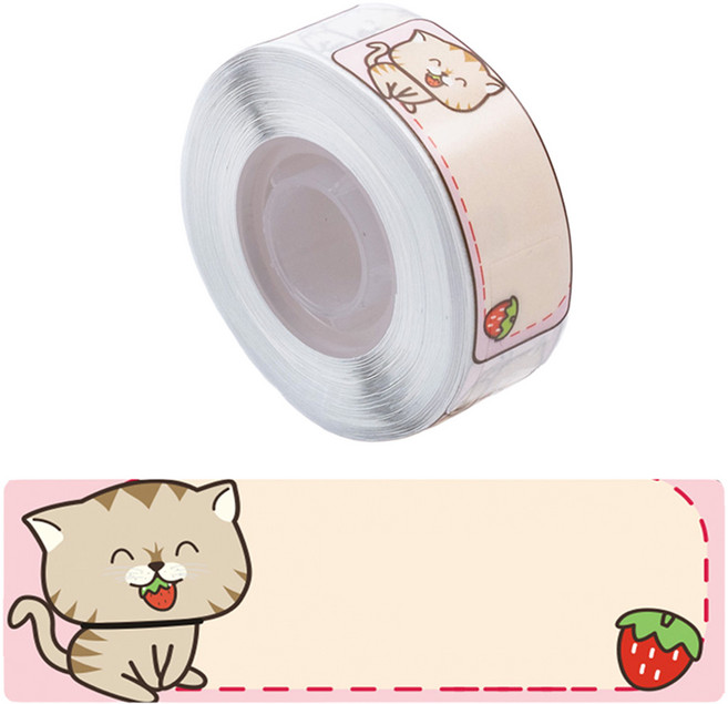 카피어랜드 D30S 전용 라벨스티커, DCP1440-160K 웃냥, 40mm