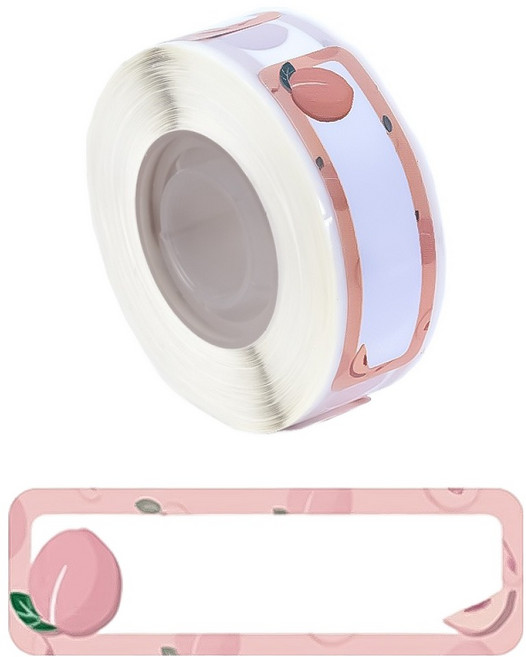 카피어랜드 D30S 전용 라벨스티커, DCP1240-160D 복숭아, 40mm