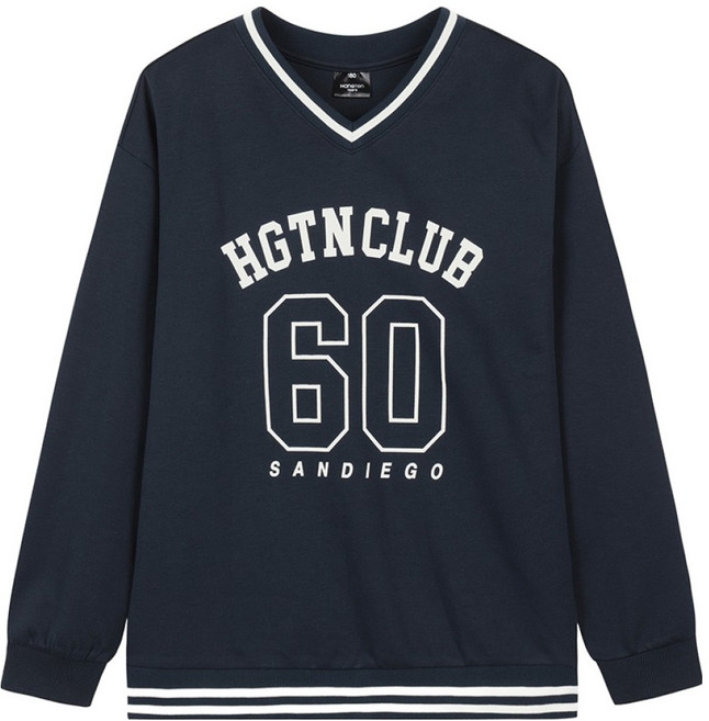 행텐틴즈 더블페이스 블록코어 맨투맨