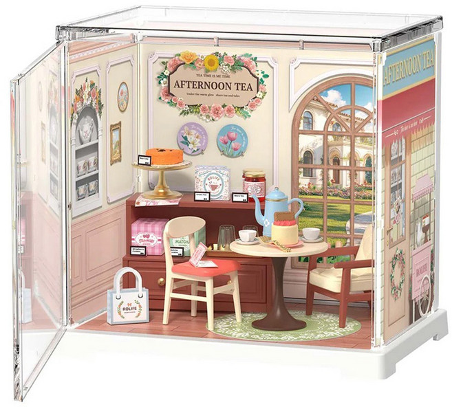 Rolife 若來 DIY 超級創作者 Honey Tea Lounge 立體拼圖 DWS02B, 混合色, 1個, 52件