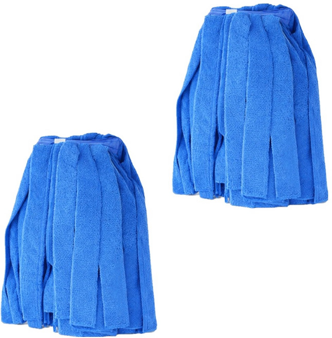 크린메이트 잘닦이는 초극세사 마대걸레 260g, 혼합색상, 2개