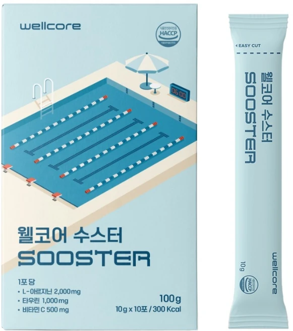 웰코어 수스터 수영 에너지부스터, 100g, 1개 - 쿠팡