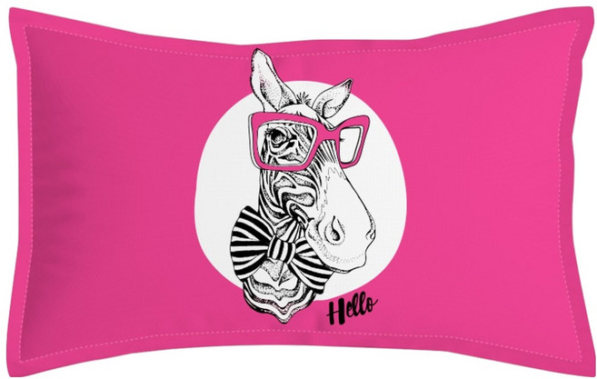 스마일깨비 시원한 새틴 디지털 프린팅 베개커버 115g