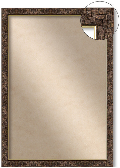 슬림 브릭 1000조각용 직소 퍼즐액자 50 x 70 cm, 브라운, 1개