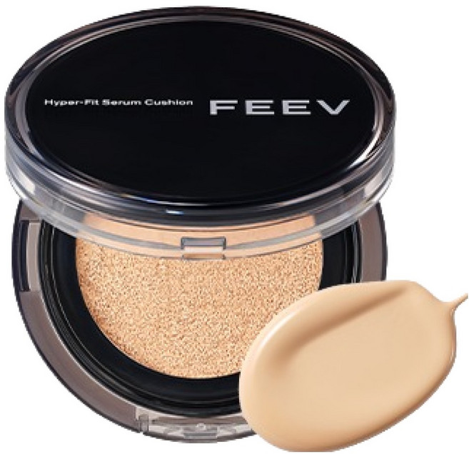 FEEV HYPER FIT 精華氣墊粉餅 15g, 1個, 02 裸色