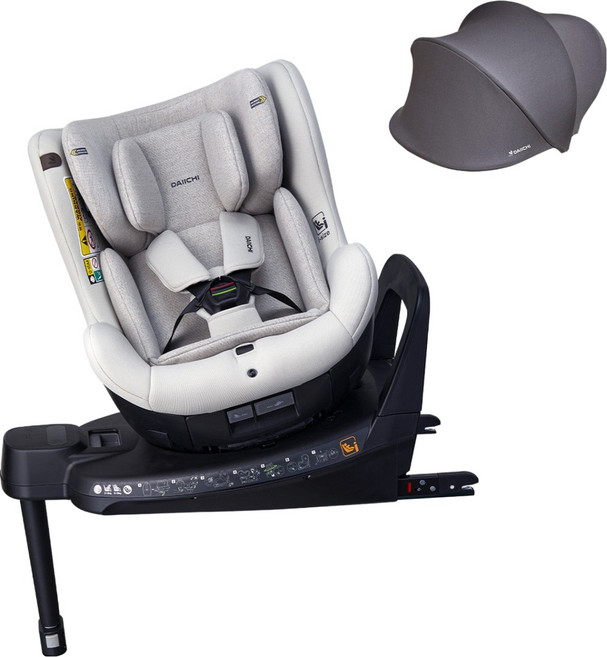 다이치 원픽스 360 리우 아이 사이즈 카시트 + 선바이저 세트, 모스그레이