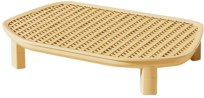 파스텔펫 고양이 사막화방지 레그 모래발판, 옐로우, 1개